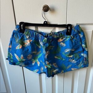 Patagonia Tropical Blue Women Shorts barely baggies